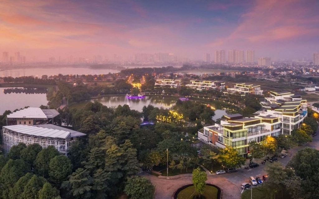 Khu đô thị Gamuda City lúc hoàng hôn