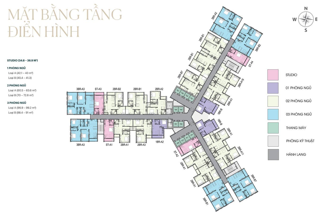 Mặt bằng tầng điển hình